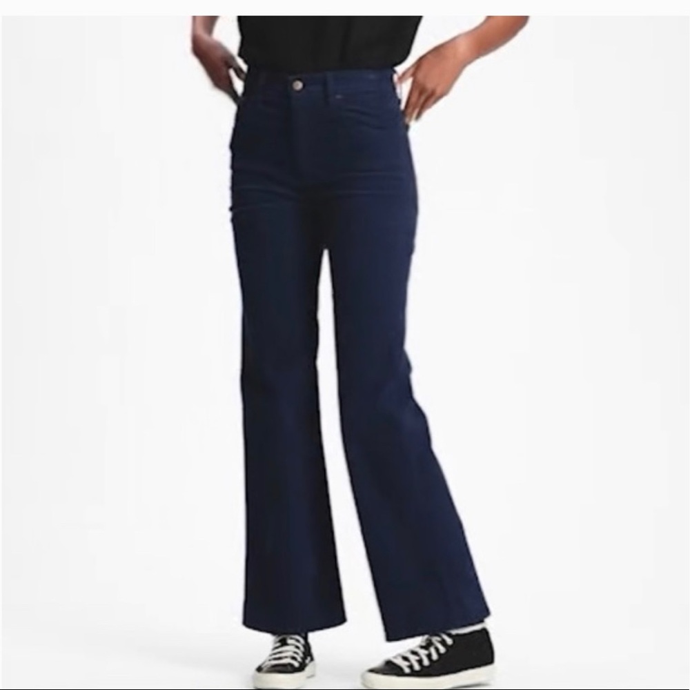 Gap Navy Blue Vintage High Rise Flare Corduroy Jeans